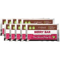 O'Natural Raw Chocolate Superfood Bar - Berry Bar x 10